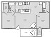 two bedroom two bathroom floor plan options in our pearland apartment community